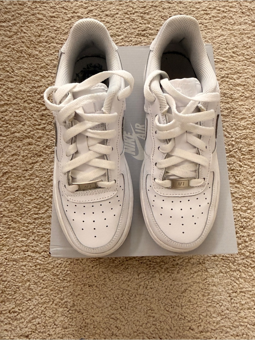 Nike Kids White Low-Top Sneakers
